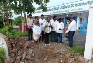 24.08.2022, Foundation Laid for Godown estimated 29.75 Lakh by Tanneeru Nageswara Rao, Chairman @Mangollu PACS